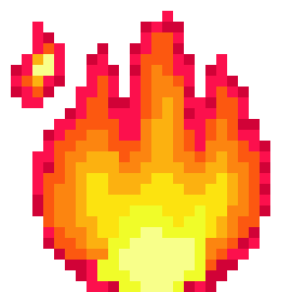 Fire pixel gif